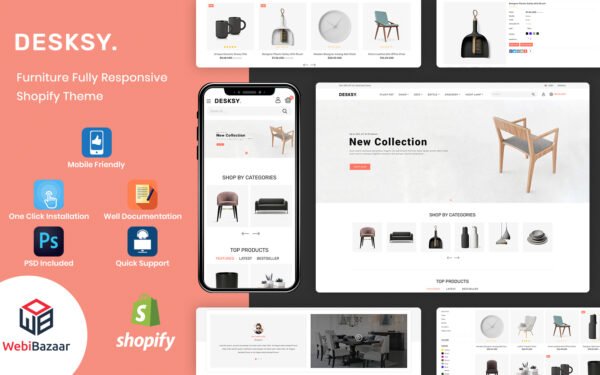 Desksy – Modern Furniture Responsive Shopify Theme