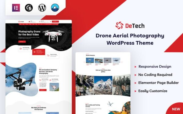 Detech – Drone WordPress Theme