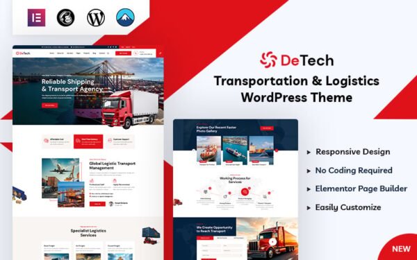 Detech – Transport WordPress Theme