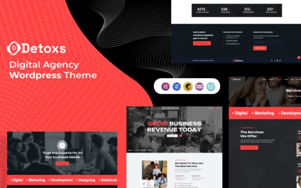 Detoxs – Digital Agency Wordpress Theme WordPress Theme