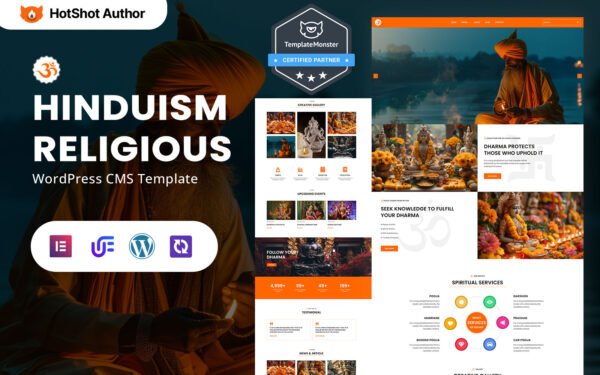 Dharma – Hinduism And Religious Worship WordPress Elementor Theme WordPress Theme