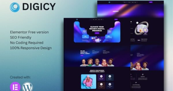 Digicy – Digital Marketing Agency Elementor Template Kit