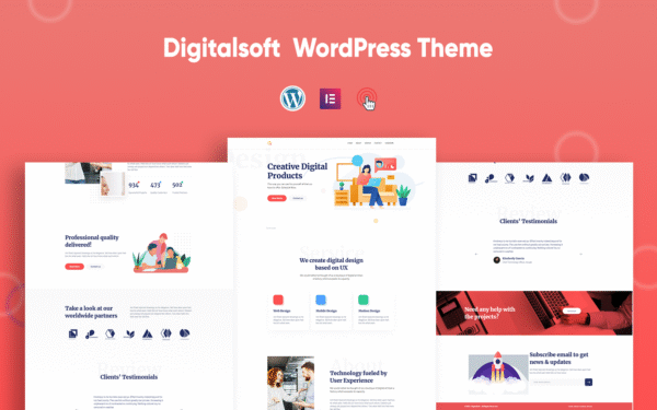 Digitalsoft – SaaS and Software Elementor WordPress Theme