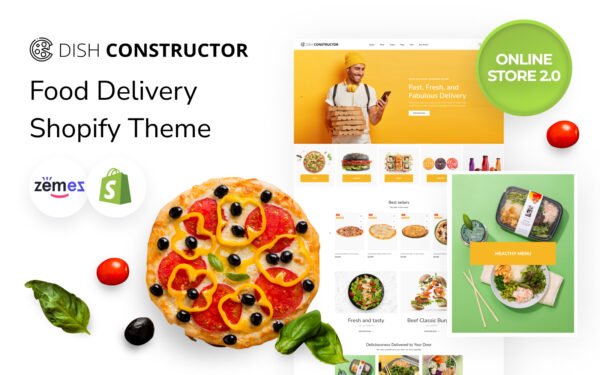 Dish Constructor – Food & Restaurant Responsive Online Store 2.0 Shopify Theme