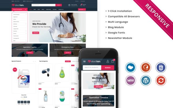 Doctian – The Medical Store Responsive WooCommerce Theme