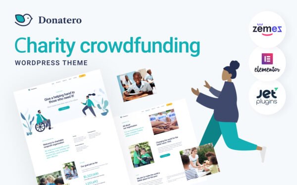 Donatero – Charity Crowdfunding WordPress Theme
