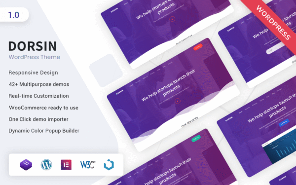 Dorsin – WordPress Landing Page Theme WordPress Theme