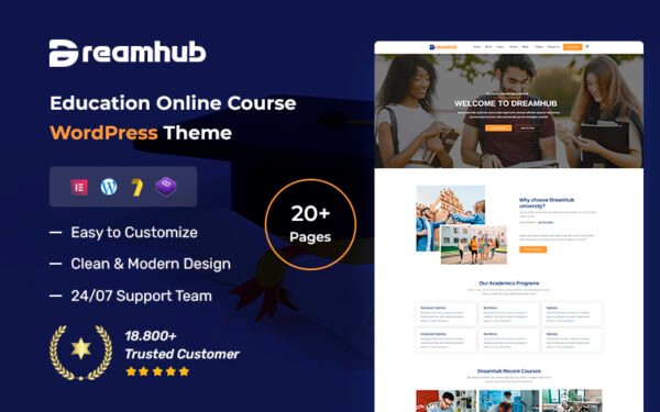 DreamHub – Education Online Course WordPress Theme