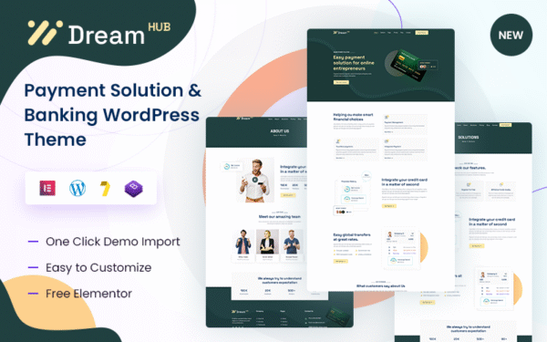 DreamHub – Payment Solution & Finance WordPress Theme