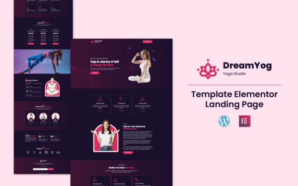 DreamYoga – Health and Fitness Services Elementor Template Elementor Kit