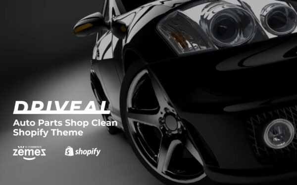 Driveal – Auto Parts Shop Clean Shopify Theme