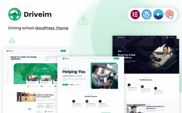Driveim – An Exclusive Driving Training WordPress Theme for Driving Schools