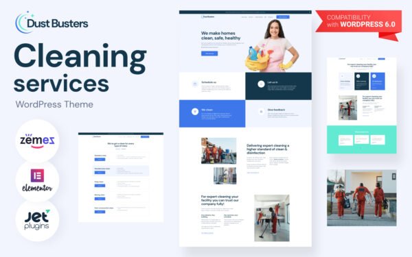 Dust Busters – Cleaning Services Business WordPress Theme