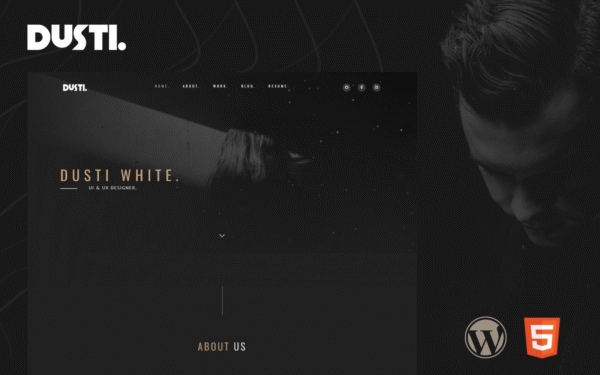 Dusti – Portfolio Multipurpose Modern Wordpress Template WordPress Theme