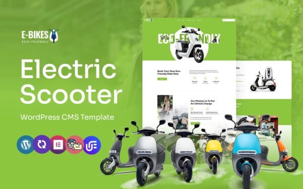 E-Bike – Electric Vehicle And Charging Station Multipurpose WordPress Elementor Theme WordPress Theme