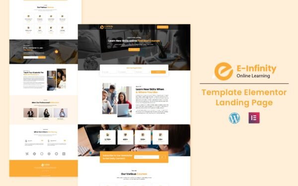 E-Infinity – Online Education Elementor Template Elementor Kit