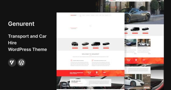 Genurent – Transport and Car Hire WordPress Theme