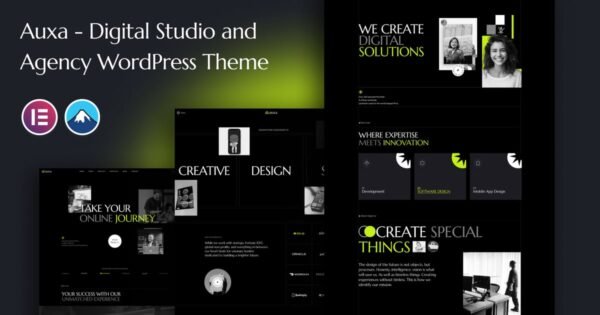 Auxa – Digital Studio and Agency WordPress Theme
