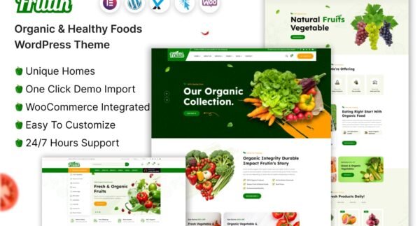 Frutin – Organic & Healthy Food WordPress Theme