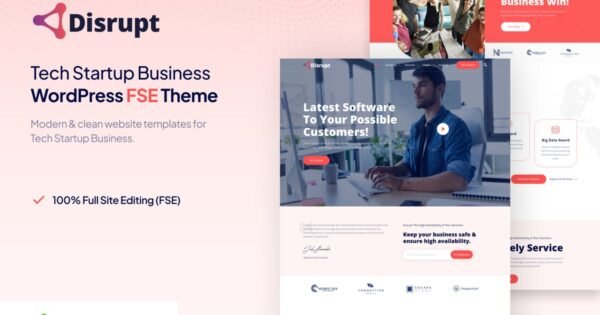 Disrupt – Tech Startup Business WordPress Theme