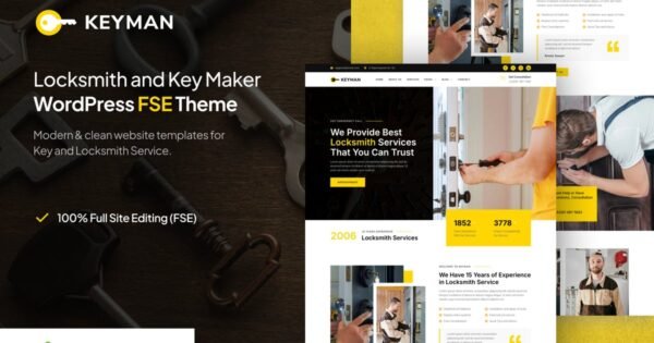 Keyman – Locksmith & Key Maker Services WP Theme
