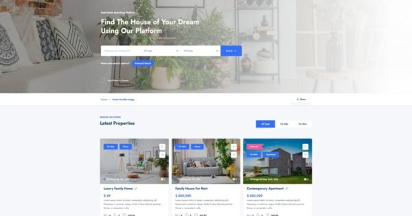 HomeRadar – Real Estate & Listing WordPress Theme