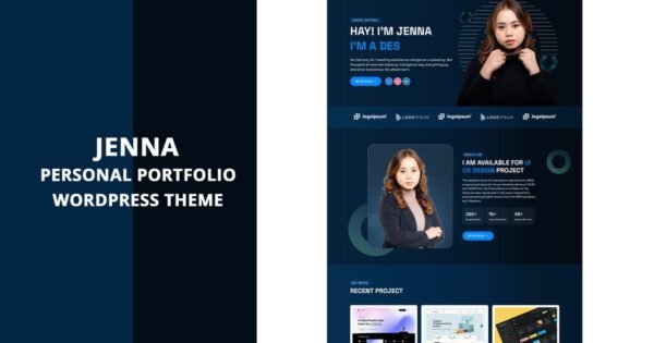 Jenna – Personal Portfolio WordPress Theme