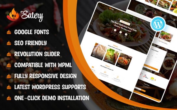 Eatery – Restaurant WordPress Theme