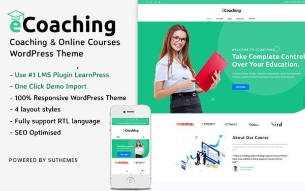 eCoaching – Coaching & Online Courses WordPress Theme