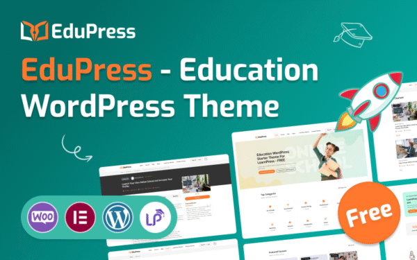 Education WordPress Theme For LearnPress (Free) – EduPress