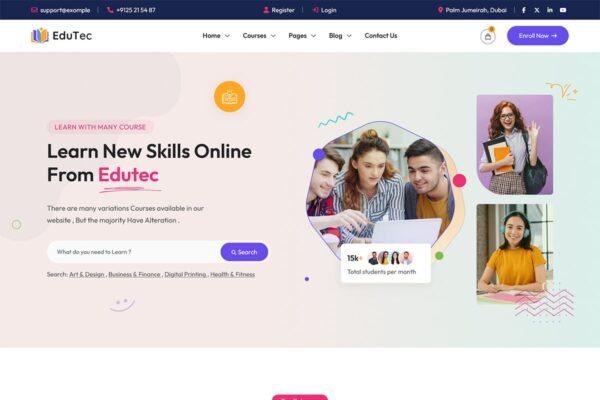 Edutec – Education LMS WordPress Theme