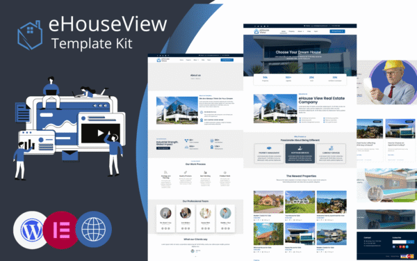 eHouseView – Real Estate Elementor Template Kit Elementor Kit
