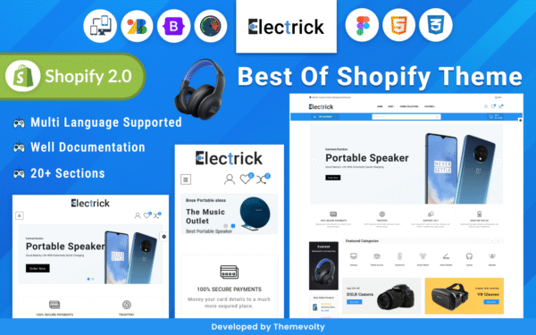Electrick – Mega Electronics Shopify 2.0 Super Store Shopify Theme