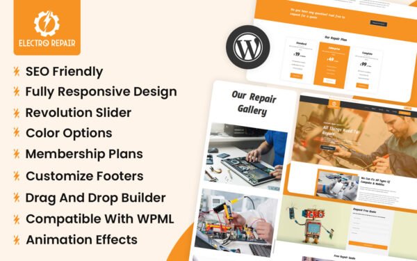 Electro Repair – Electronics And Computer Repair Service WordPress Theme