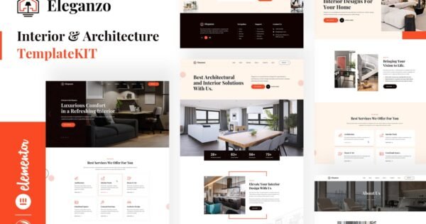 Eleganzo – Interior & Architecture Elementor Template Kit