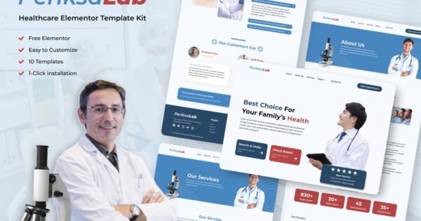 Periksalab – Healthcare & Medical Clinic Template Kits
