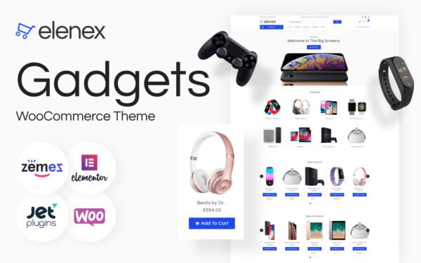 Elenex – Gadgets ECommerce Classic Elementor WooCommerce Theme