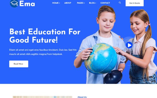 Eman – Kindergarten and Child Care WordPress Theme.