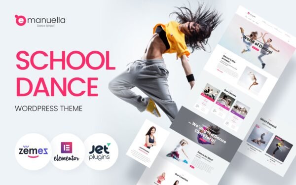 Emanuella – Dance School Responsive WordPress Theme
