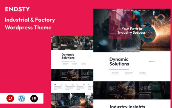 Endsty – Industrial & Factory Wordpress Theme WordPress Theme
