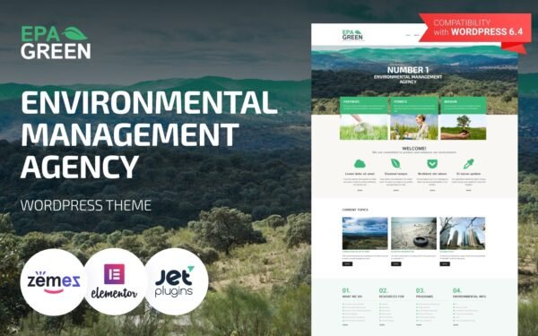 Epa Green – Environmental Responsive WordPress Theme