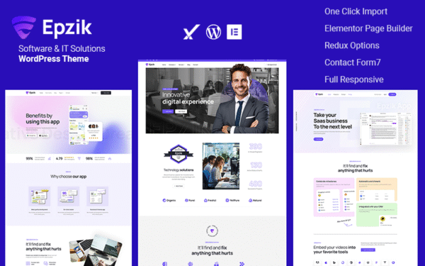 Epzik – Software & IT Solutions WordPress Theme