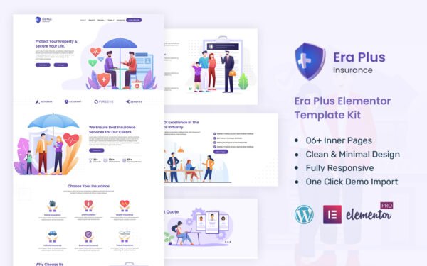EraPlus – Insurance Ready to Use Elementor Kit