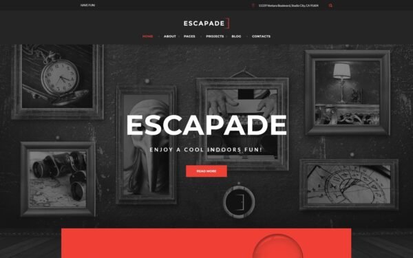 Escapade – Escape Room Responsive WordPress Theme