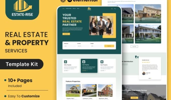 Estate Rise – Real Estate Elementor Template Kit