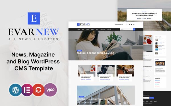 EvarNew – News Magazine WordPress Theme