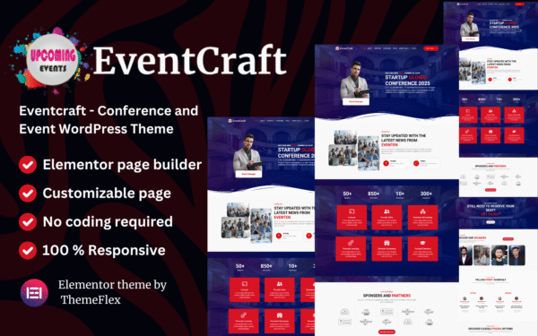 Eventcraft – Conference and Event WordPress Theme