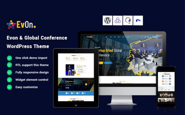 Evon – Global Conference WordPress Theme