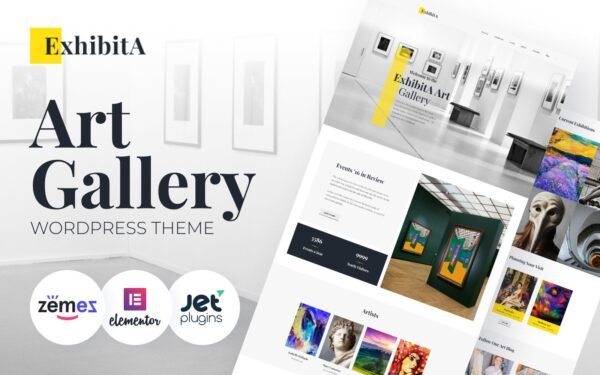 ExhibitA – Art Gallery Responsive WordPress Theme