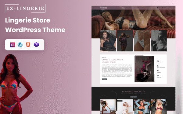 EZ Lingerie – The Ultimate Template for Luxury Lingerie Shops WordPress Theme
